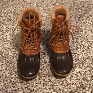 Faux Duck Boots